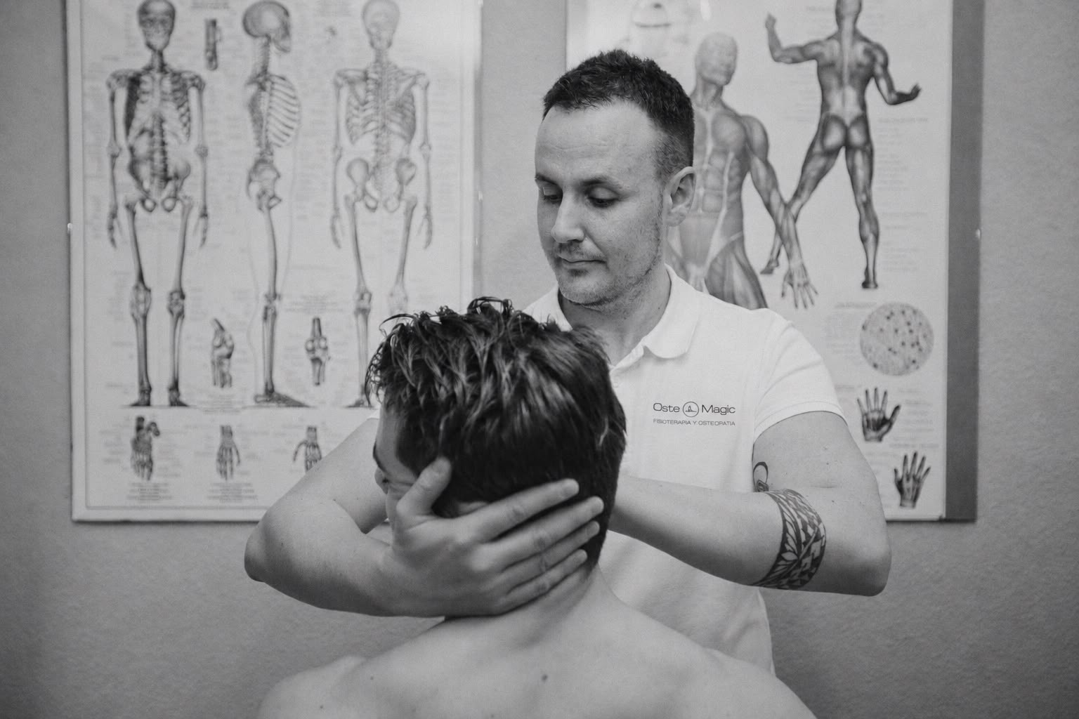 Trabajo cervical con material anatómico
